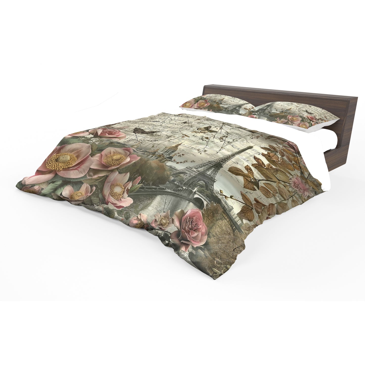 Classic Eifel Tower Duvet Cover Set