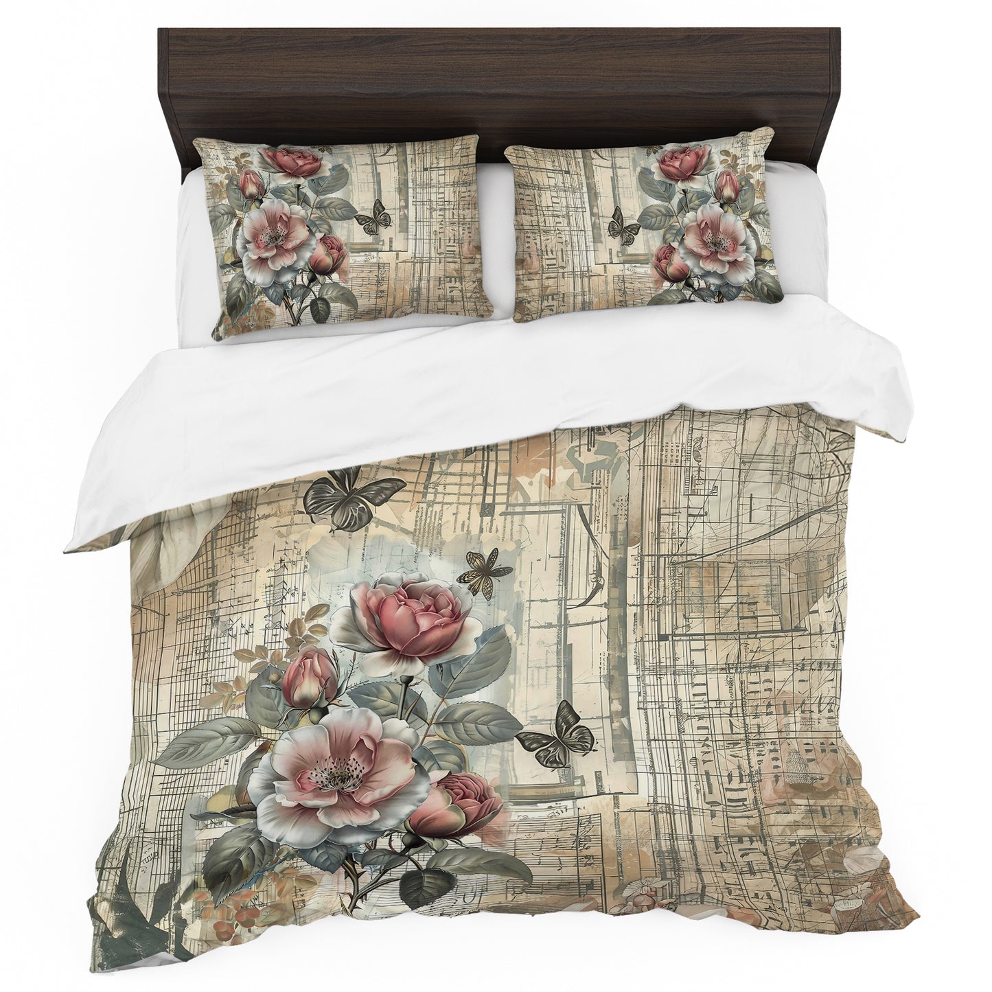 Classic French Floral Duvet Cover Set