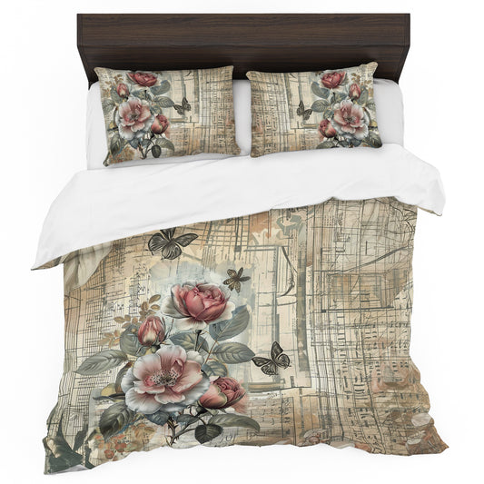 Classic French Floral Duvet Cover Set