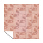 Classic Pattern on Deep Peach Square Tablecloth