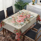 Classic Rich Cream Peony Rectangle Tablecloth (1)