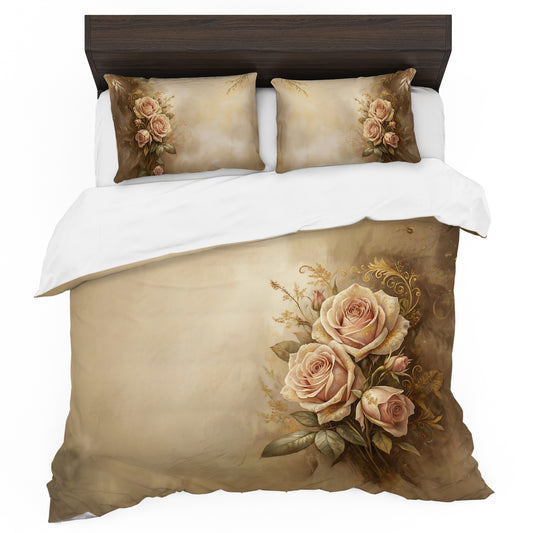 Classic Rose Duvet Cover Set