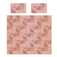 Classy Deep Peach Design Duvet Cover Set