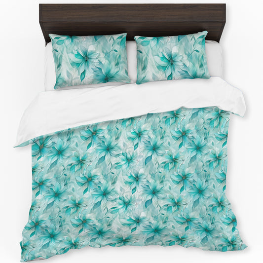 Classy Turquoise Duvet Cover Set