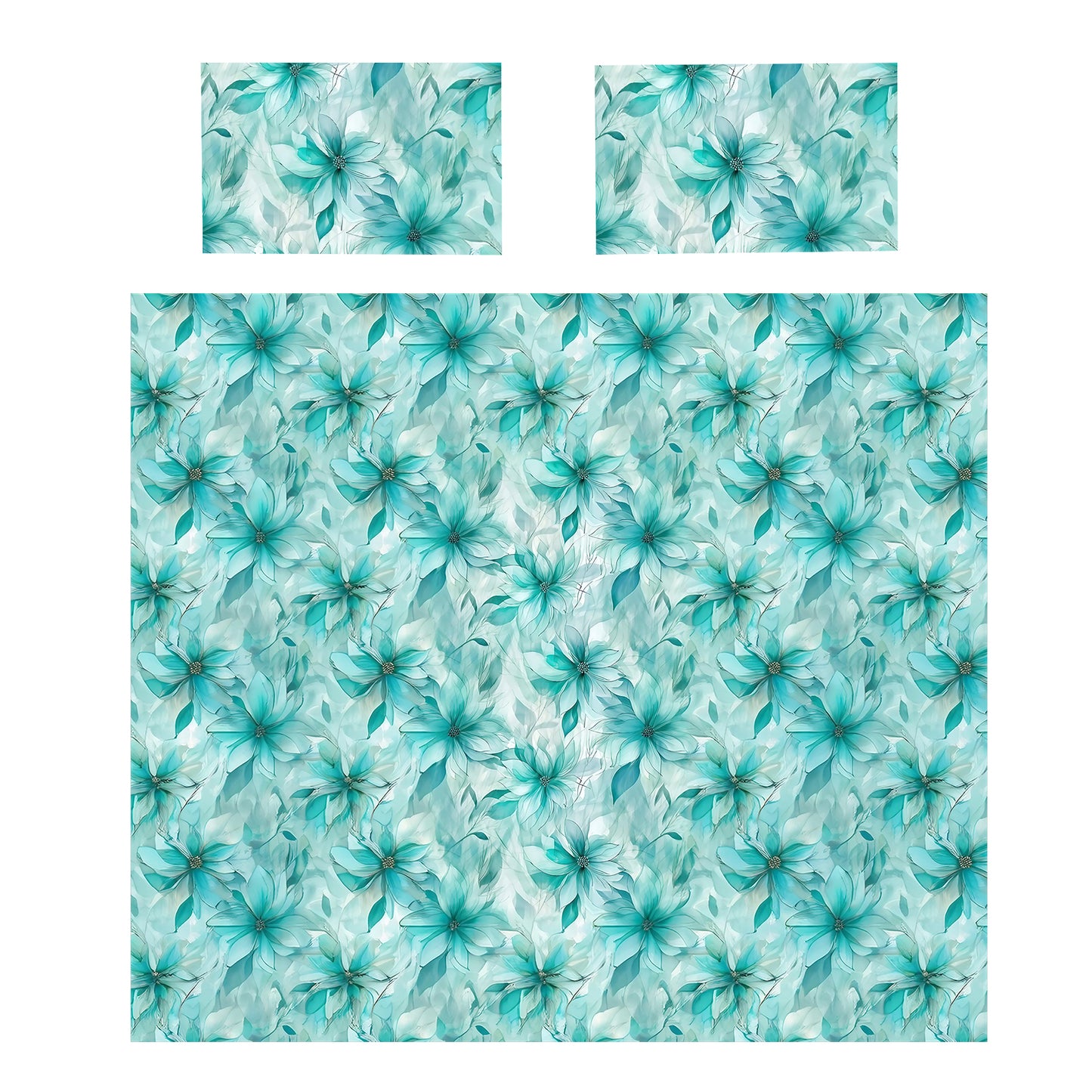 Classy Turquoise Duvet Cover Set