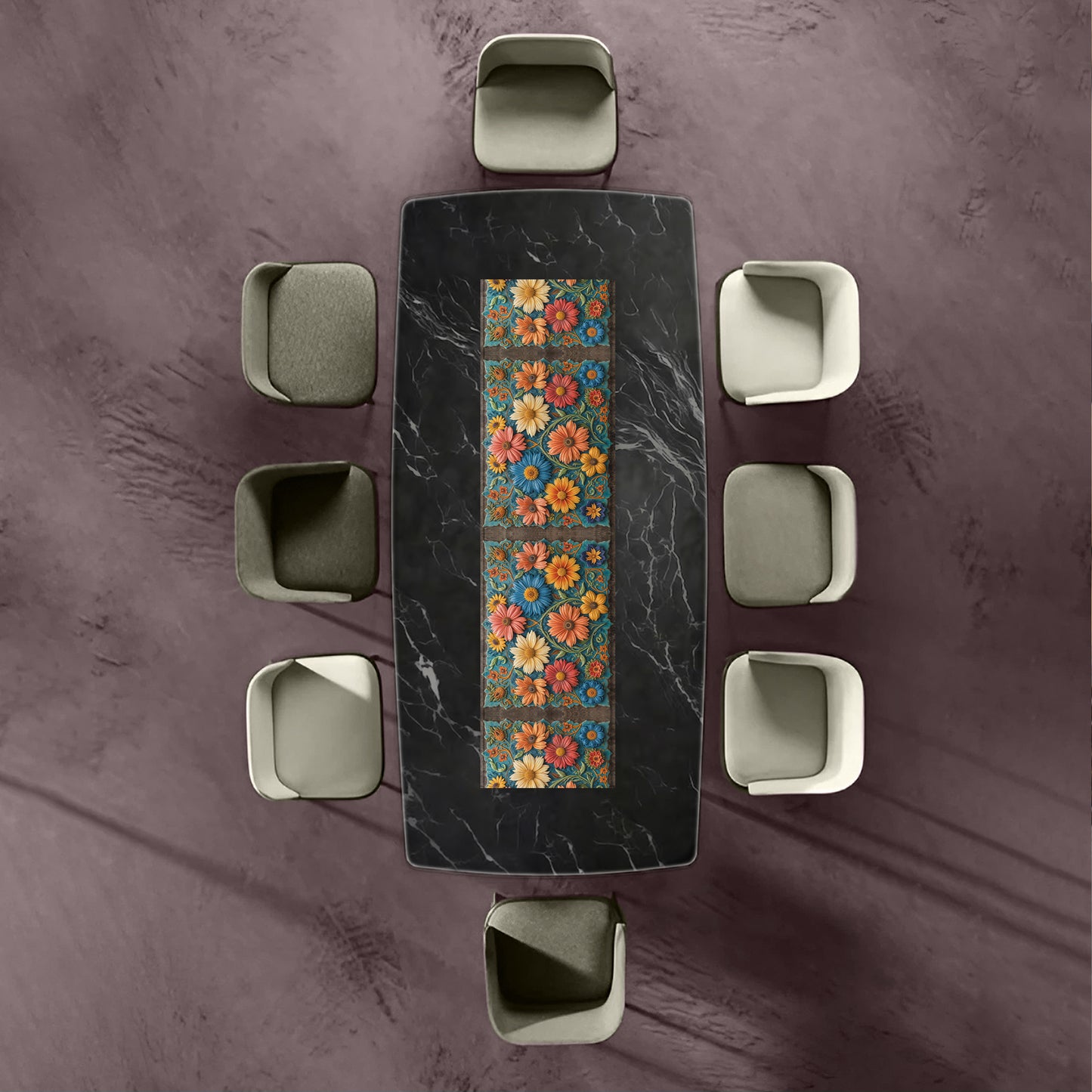 Clay Floral Heirloom 160cm Table Runner