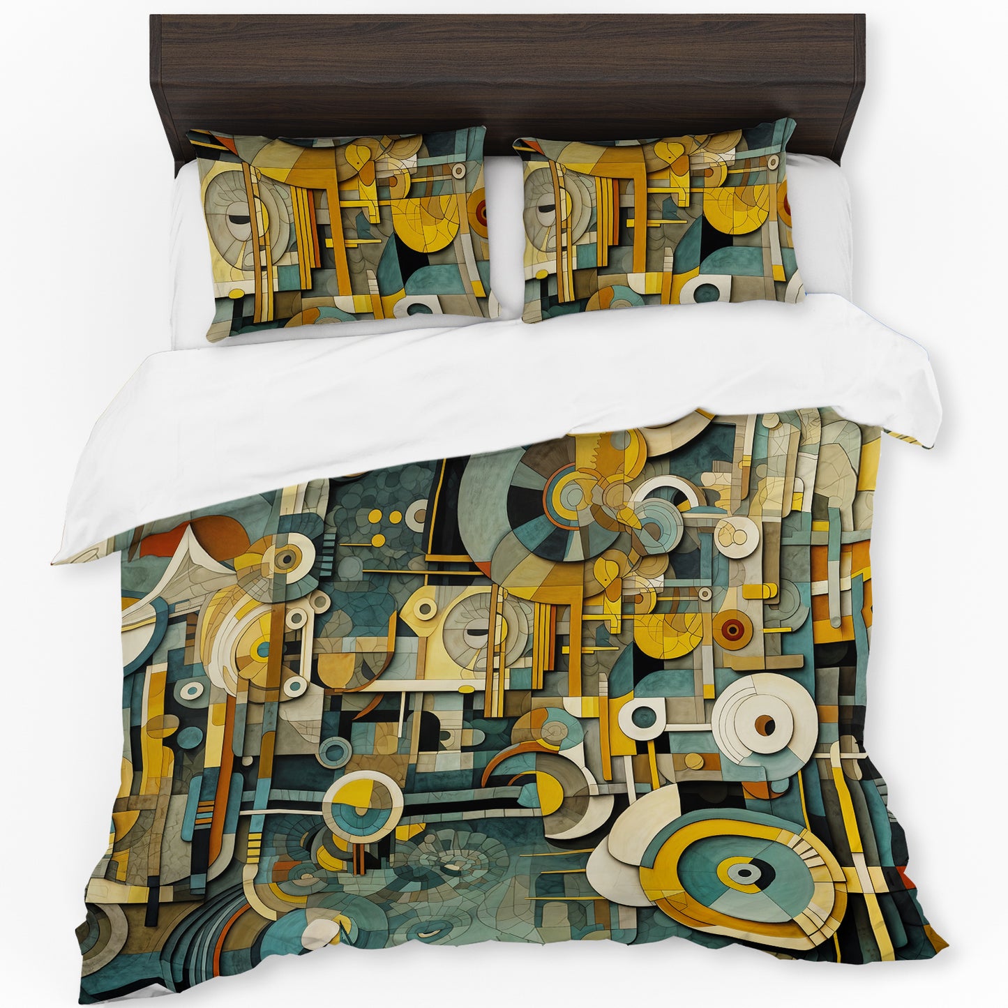 Clockwork Harmony Duvet Cover Set