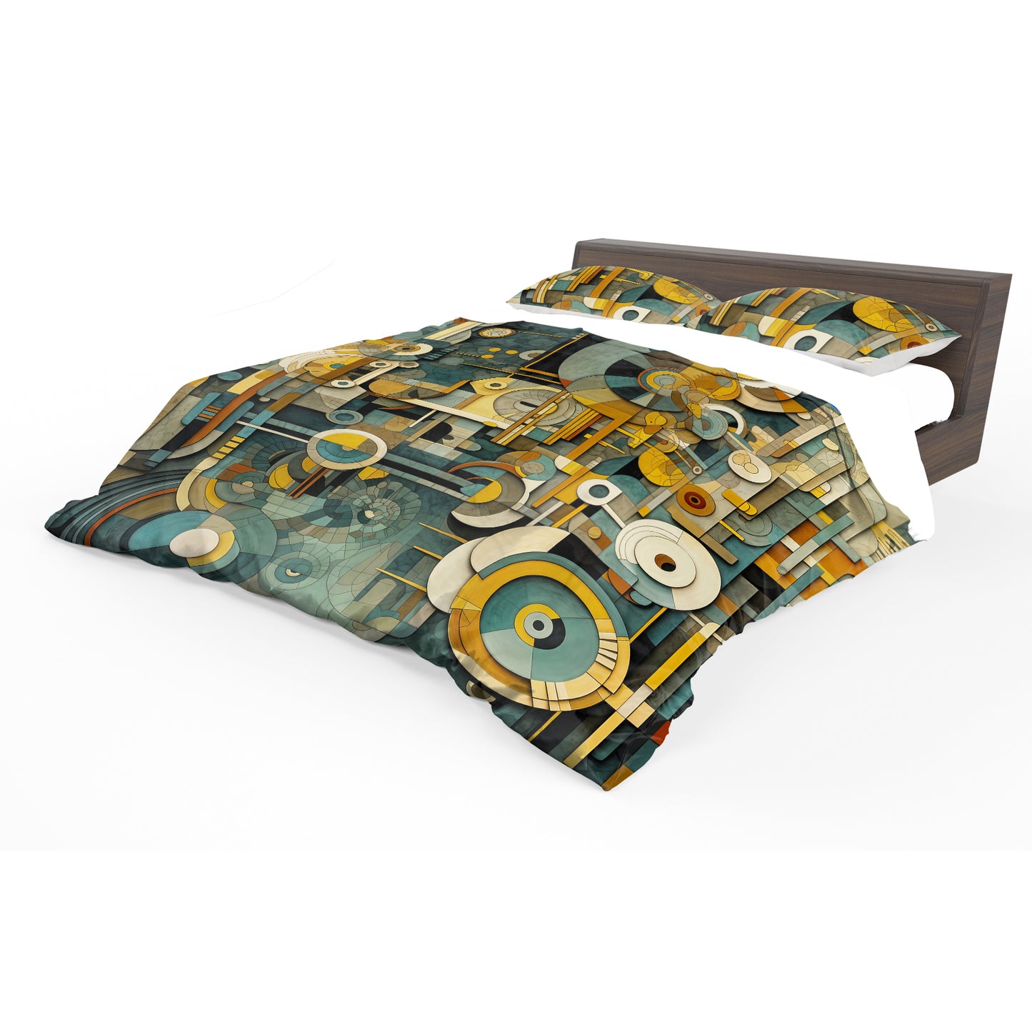Clockwork Harmony Duvet Cover Set