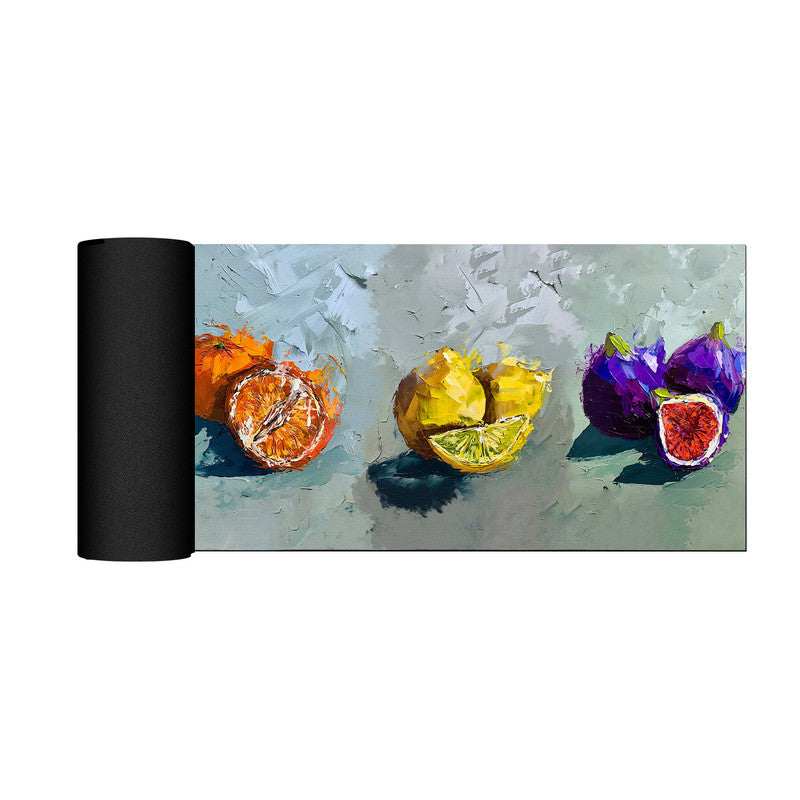 Close Up Mixed Fruit Large Desk Pad By Juanette Menderoi
