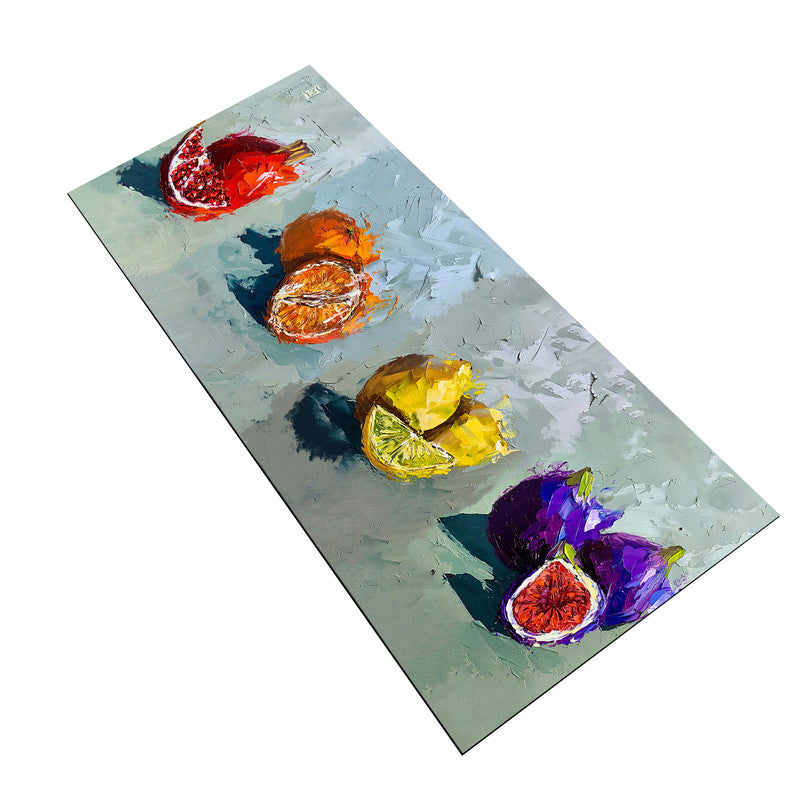 Close Up Mixed Fruit Large Desk Pad By Juanette Menderoi