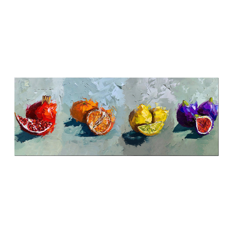 Close Up Mixed Fruit Large Desk Pad By Juanette Menderoi
