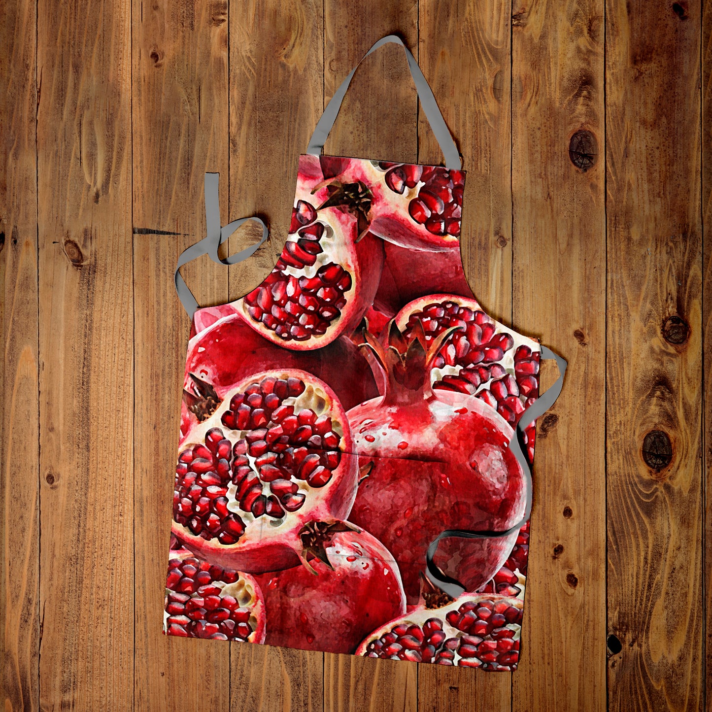 Close Up Pomegranates Medium Length Apron By Mark Van Vuuren