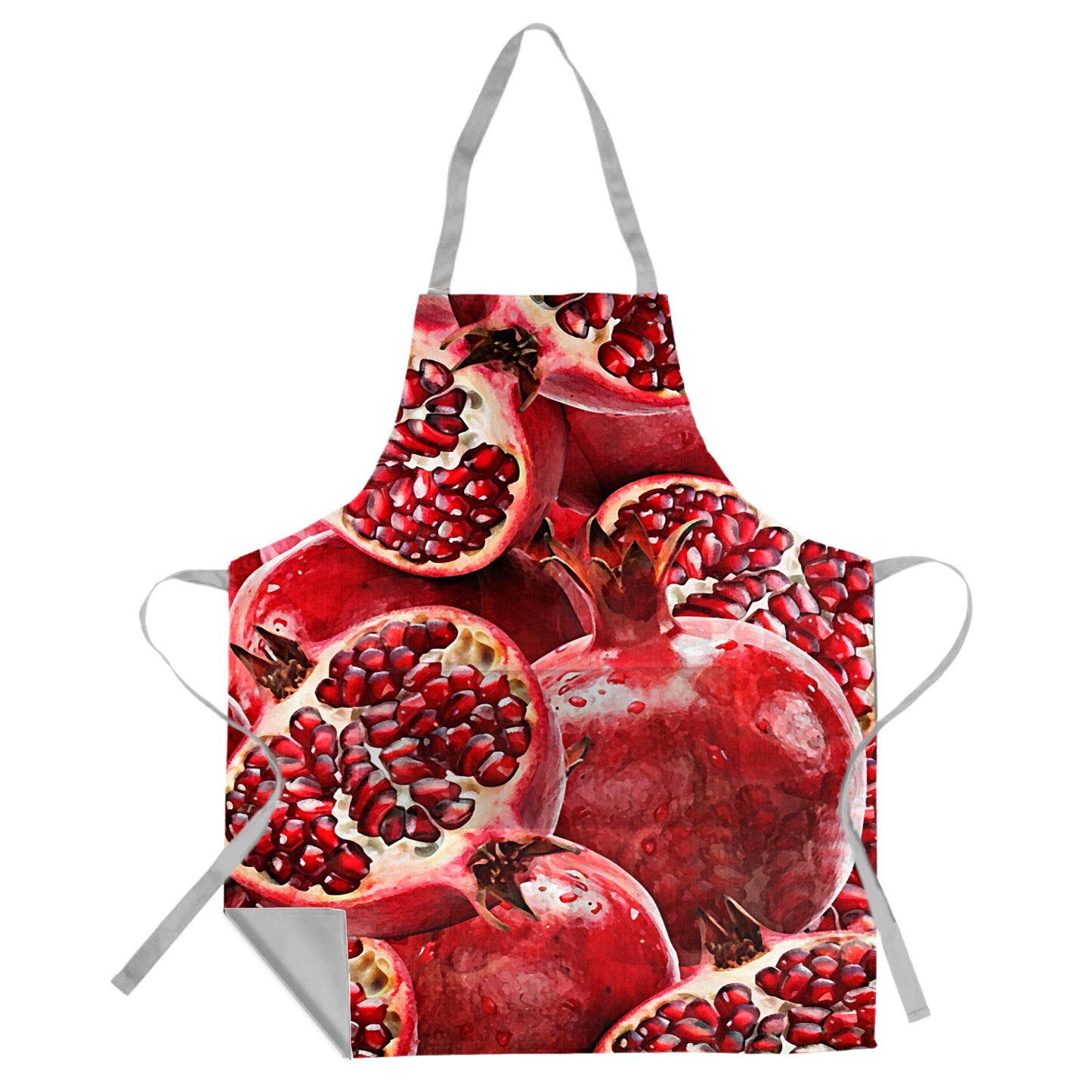 Close Up Pomegranates Medium Length Apron By Mark Van Vuuren