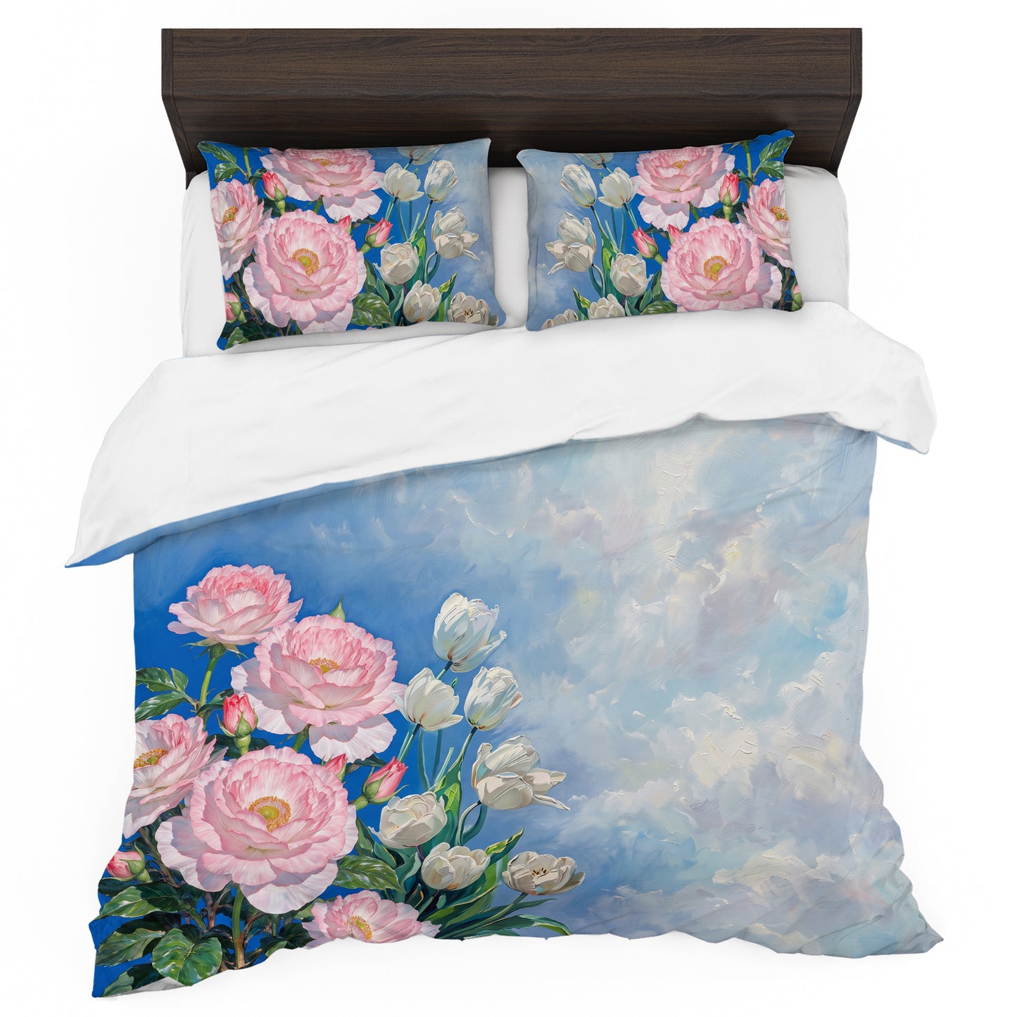 Cloud-Kissed Bouquet Duvet Cover Set