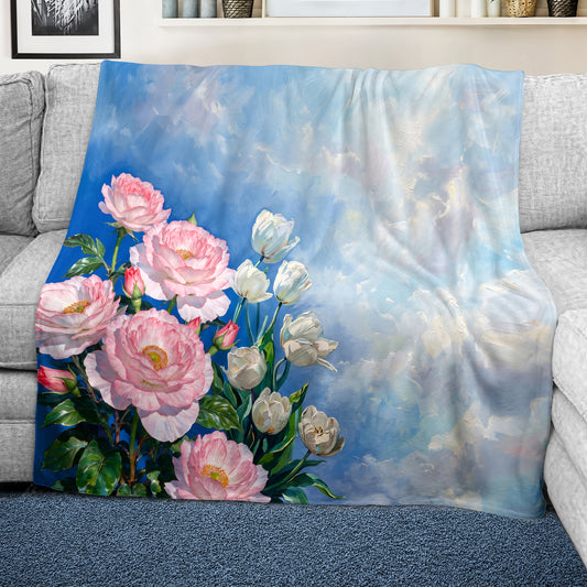 Cloud-Kissed Bouquet Light Weight Fleece