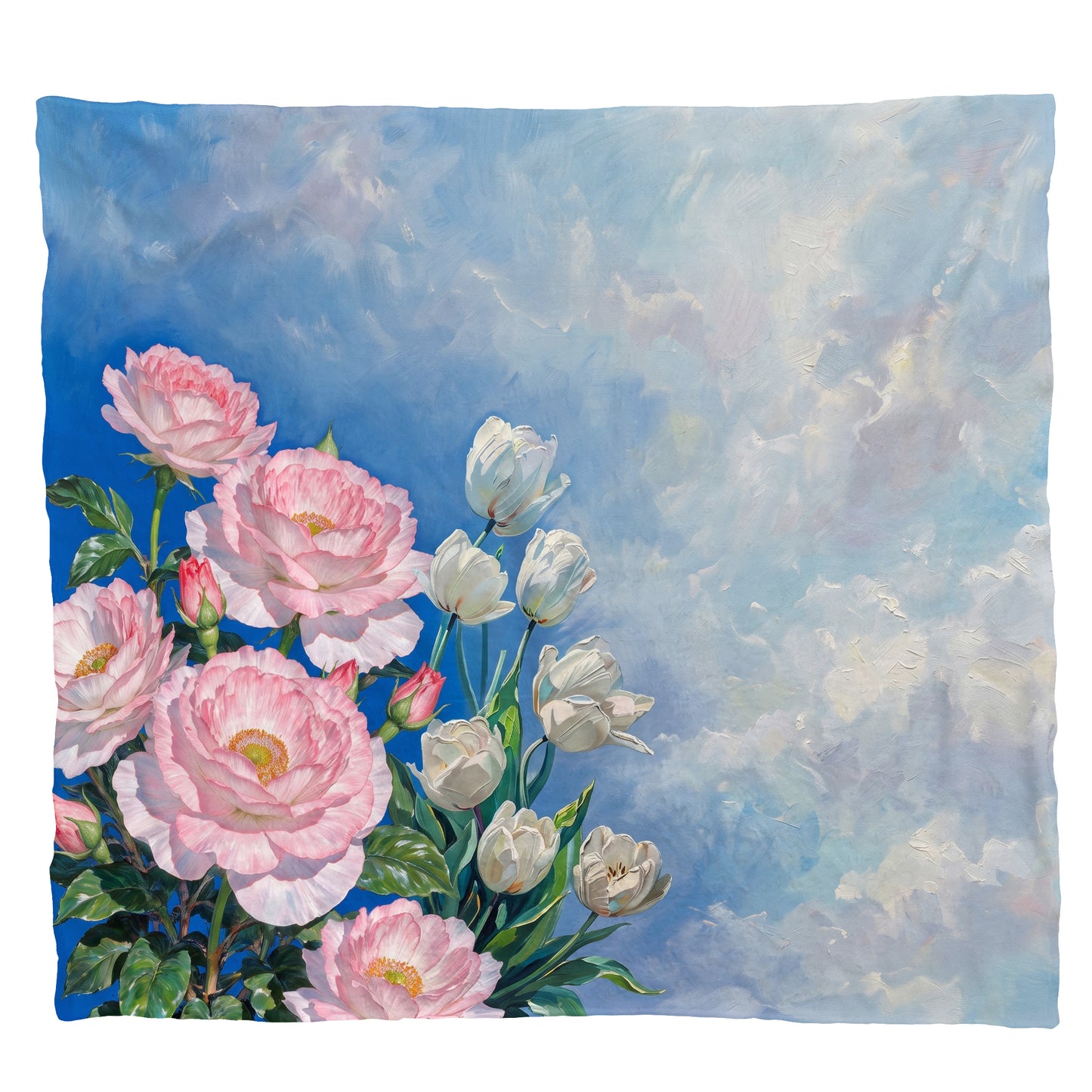 Cloud-Kissed Bouquet Light Weight Fleece