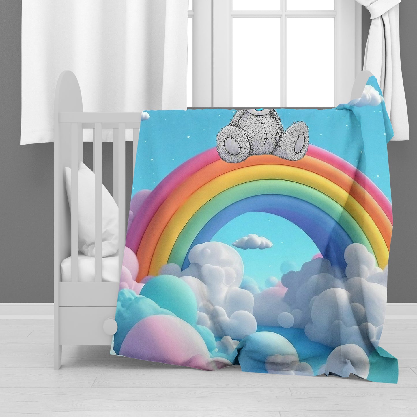 Cloud Bear Cub Minky Blanket