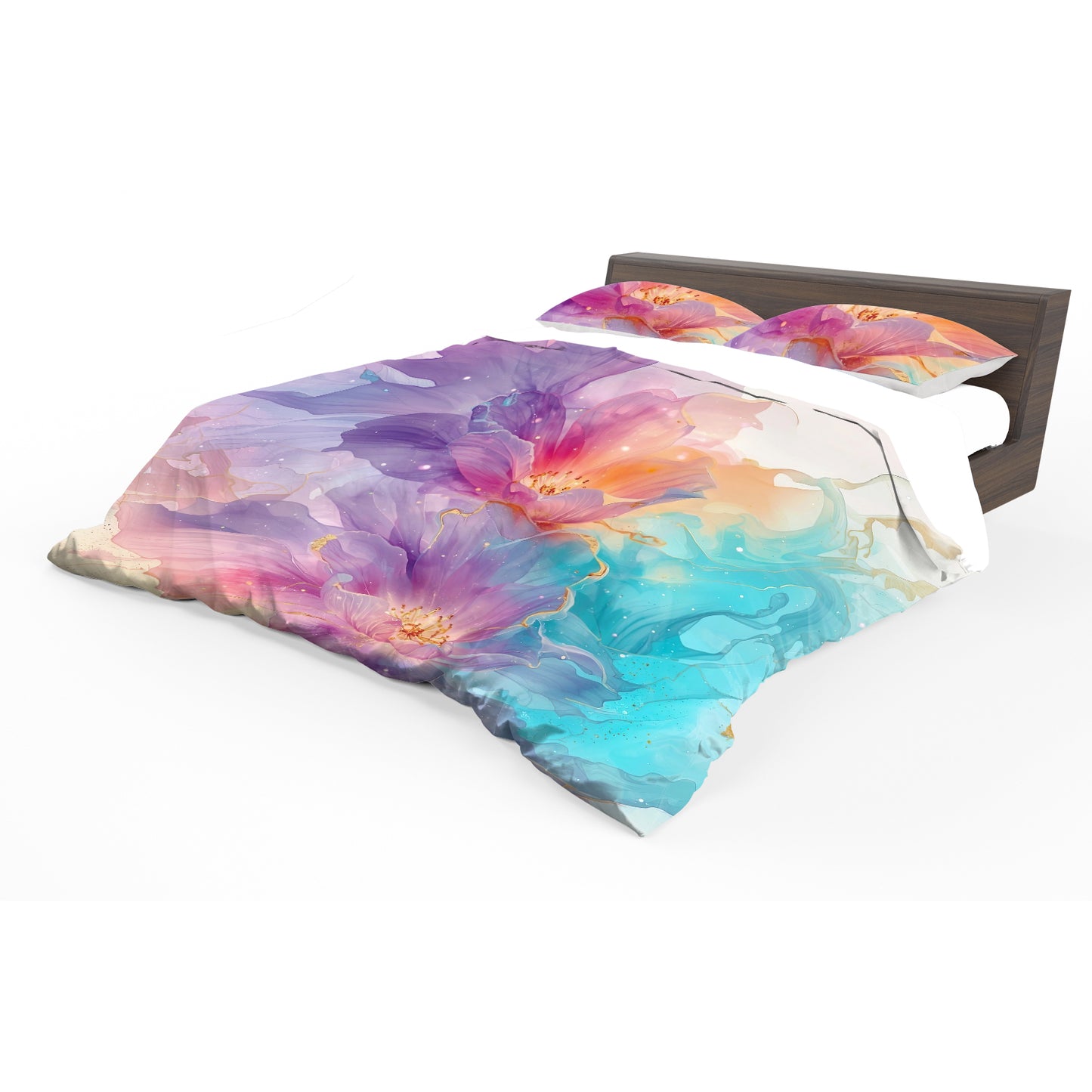 Cloudy Florals Duvet Cover Set