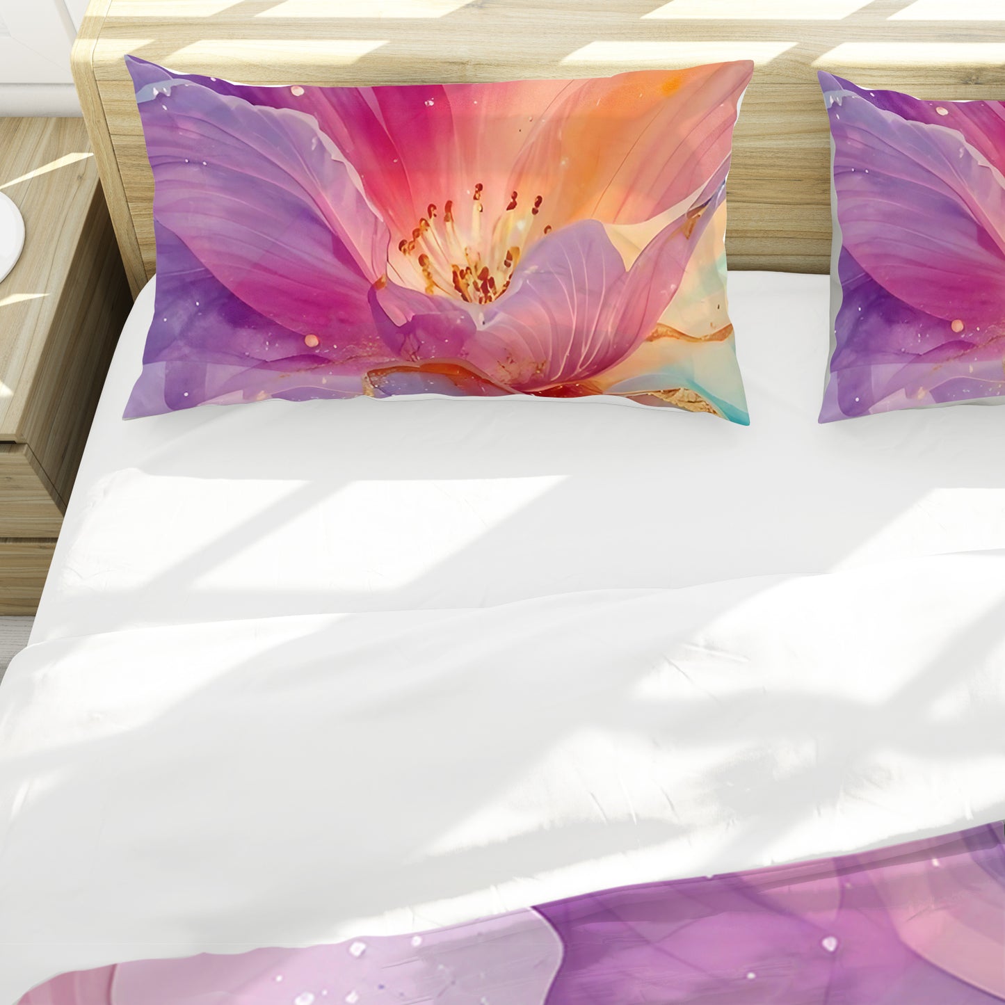 Cloudy Florals Duvet Cover Set