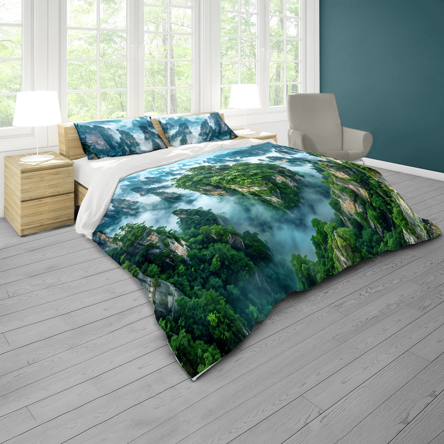 Cloudy Mountain Duvet Cover Set