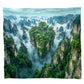 Cloudy Mountain Light Weight Fleece Blanket