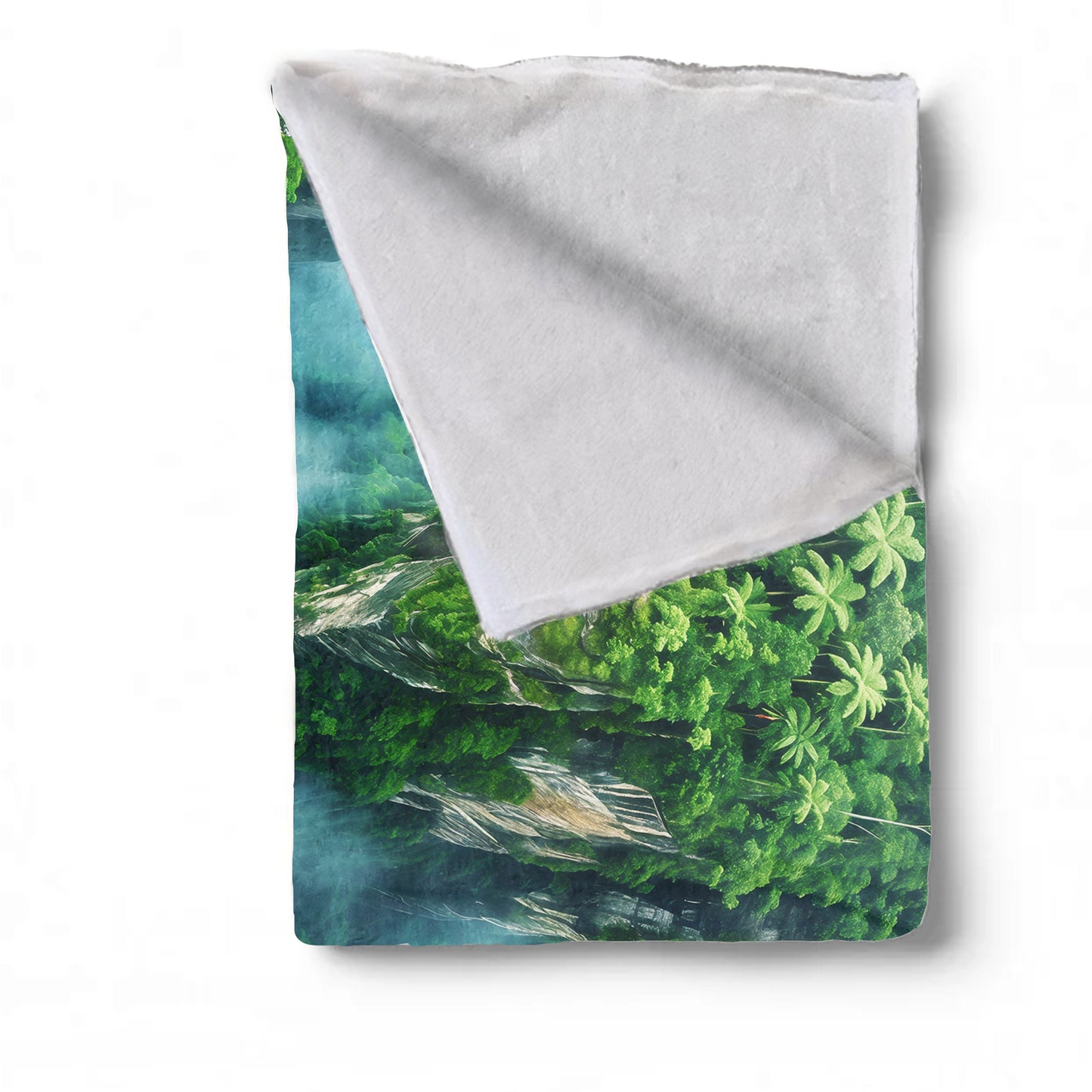 Cloudy Mountain Light Weight Fleece Blanket