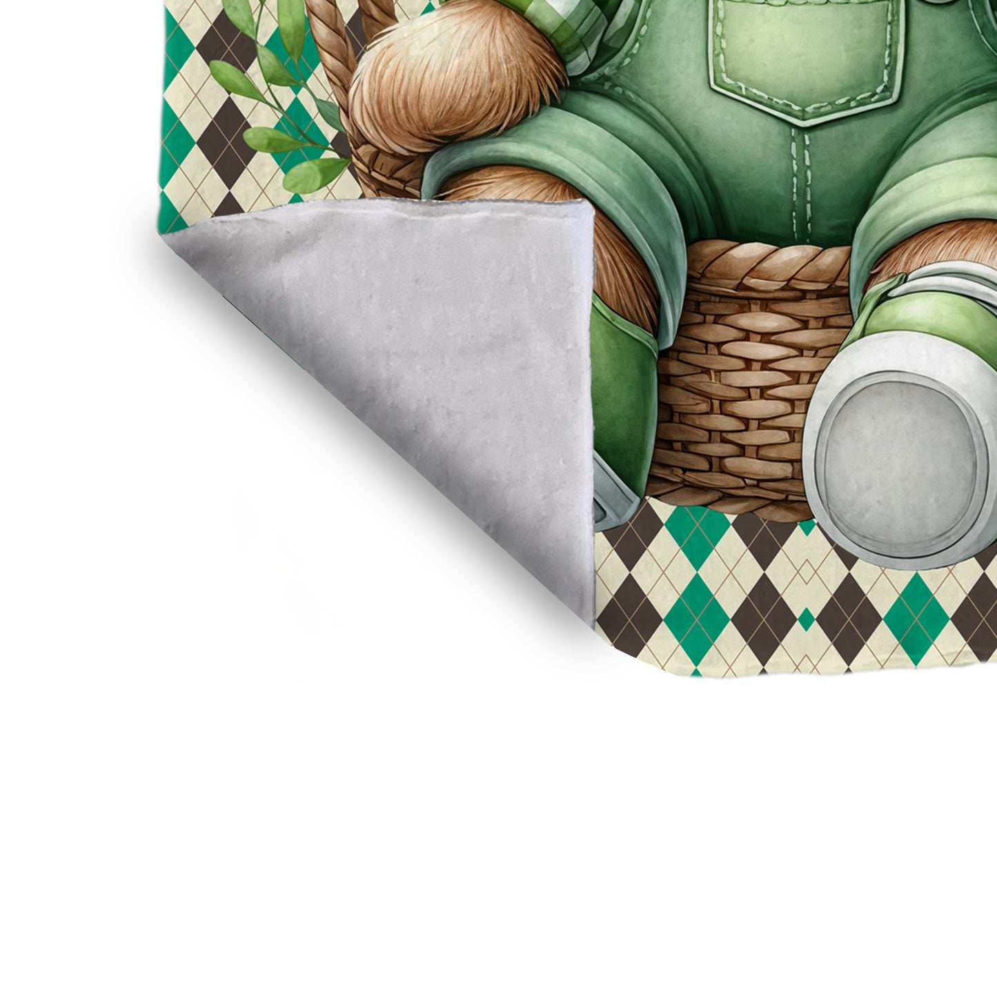 Clover Bear Baby Fleece Blanket