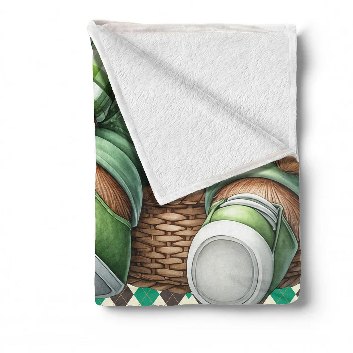 Clover Bear Baby Fleece Blanket