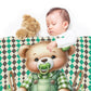 Clover Bear Baby Fleece Blanket