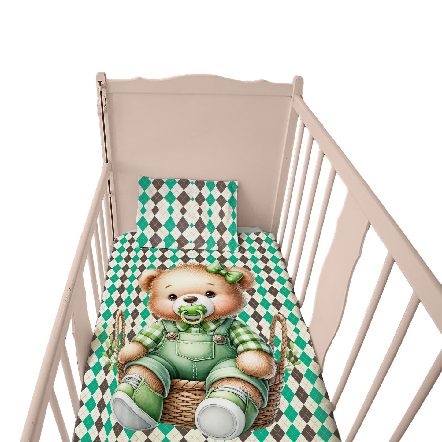 Clover Bear Cot Set