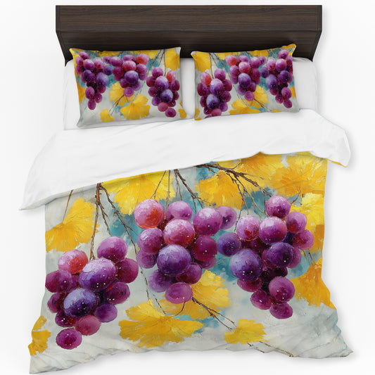 Clustered Grapes Duvet Cover Set by Wikus Schalkwyk