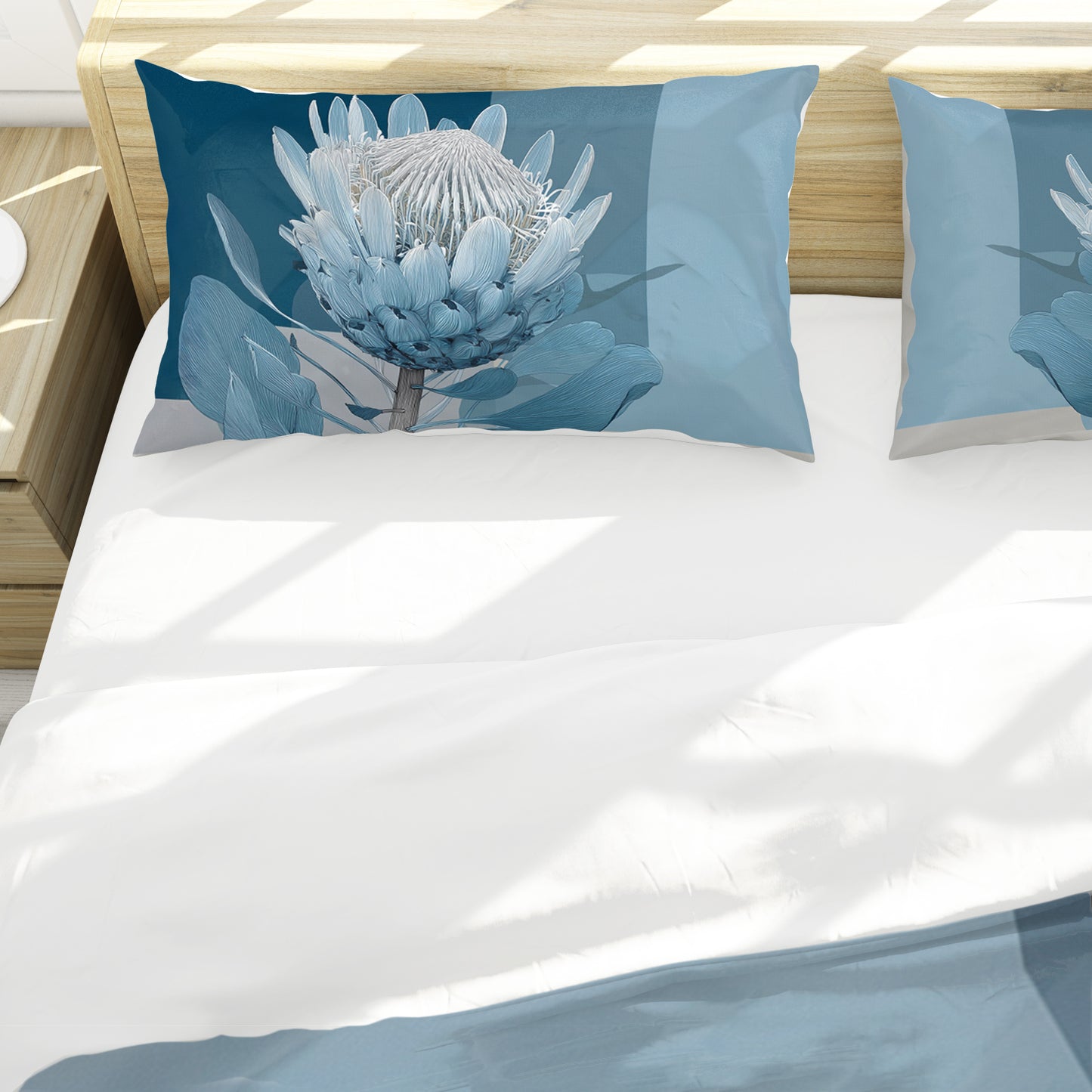 Coastal Fynbos Azure Duvet Cover Set by Wikus Schalkwyk
