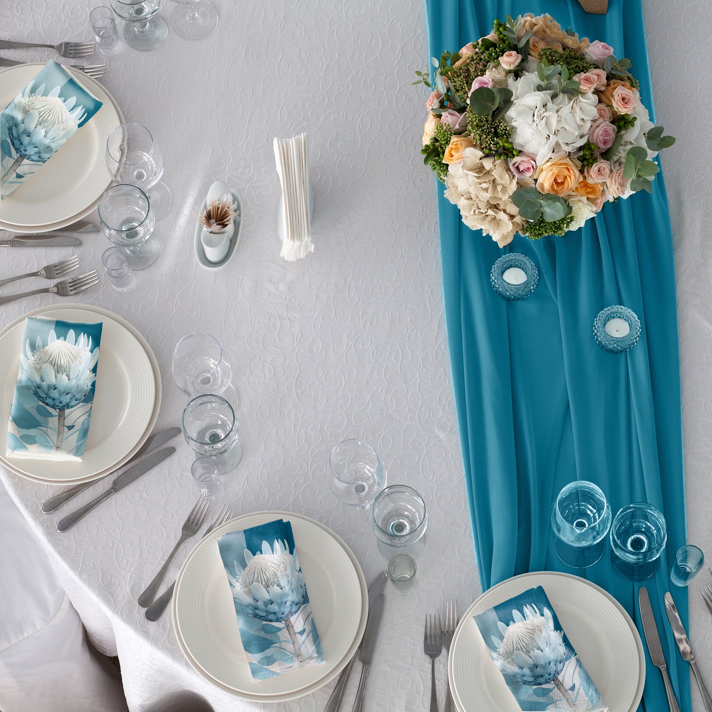Coastal Fynbos Azure Napkins by Wikus Schalkwyk