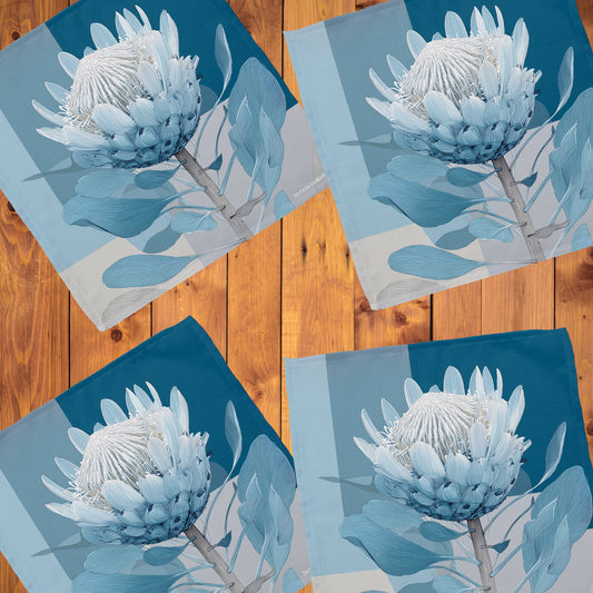 Coastal Fynbos Azure Napkins by Wikus Schalkwyk