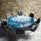Coastal Fynbos Azure Round Tablecloth by Wikus Schalkwyk