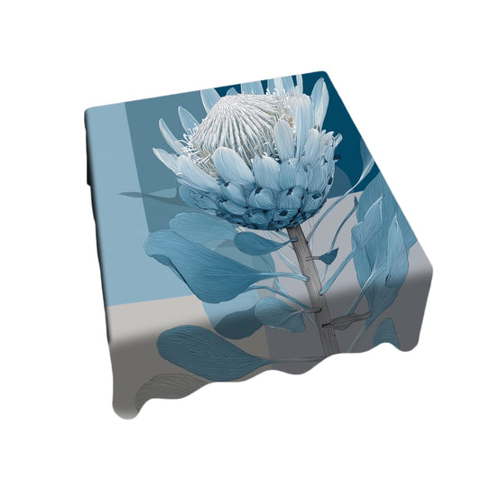 Coastal Fynbos Azure Square Tablecloth by Wikus Schalkwyk