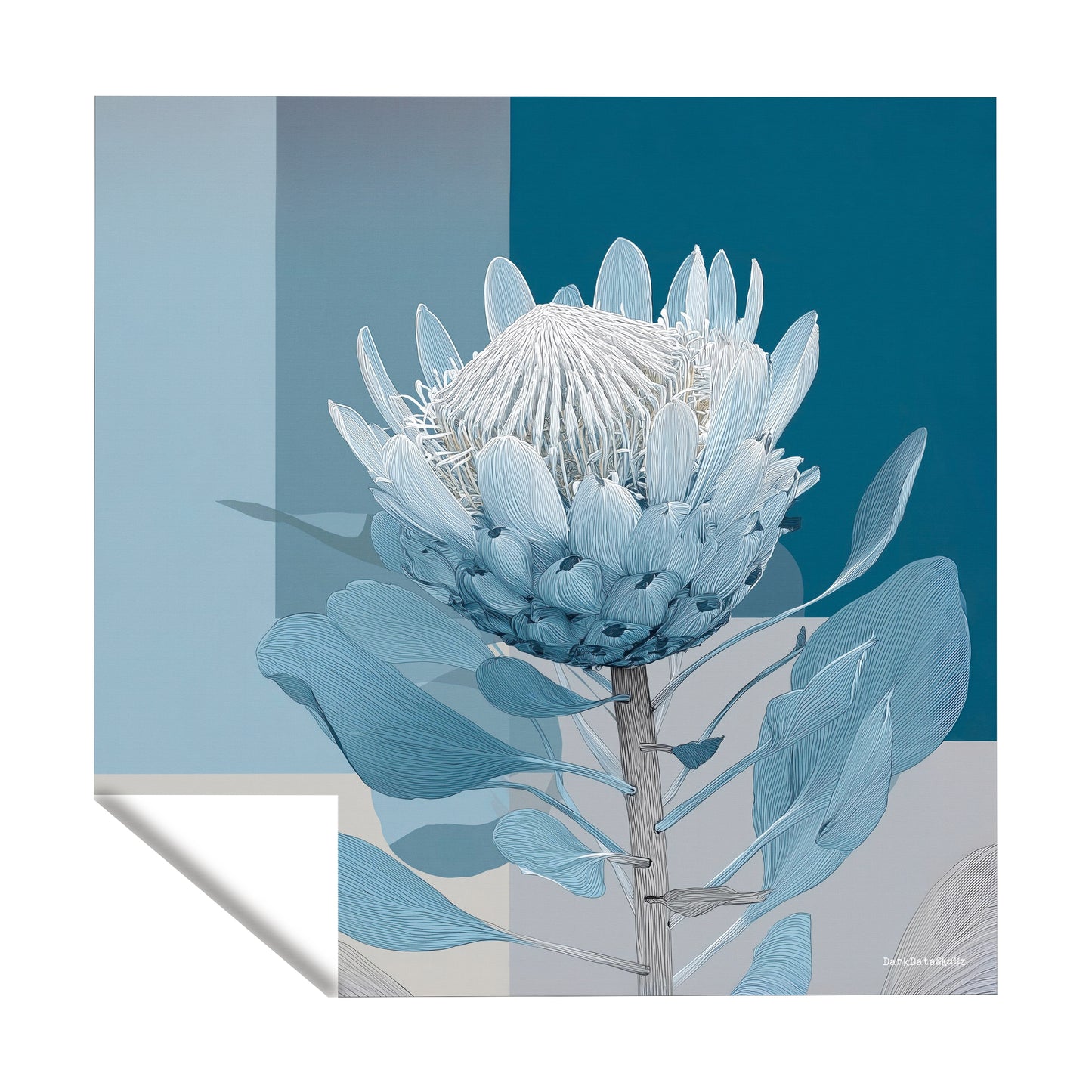 Coastal Fynbos Azure Square Tablecloth by Wikus Schalkwyk