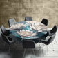 Coastal Protea Bloom Round Tablecloth by Wikus Schalkwyk