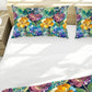 Cobalt & Amber Peonies Duvet Cover Set
