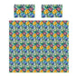 Cobalt & Amber Peonies Duvet Cover Set
