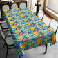 Cobalt & Amber Peonies Rectangle Tablecloth