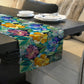 Cobalt & Amber Peonies Table Runner