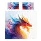 Cold To Warm Dragon Duvet Cover Set by Wikus Schalkwyk