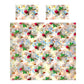 Colored Floral Flow Duvet Cover Set