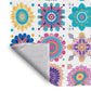 Colorful Boho Mandala Light Weight Fleece Blanket by Wikus Schalkwyk