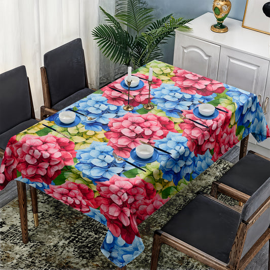 Colorful Hydrangea Rectangle Tablecloth By Mark Van Vuuren
