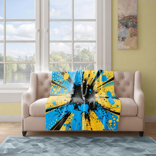 Colourful Comic Book Light Weight Fleece Blanket By Wikus Schalkwyk