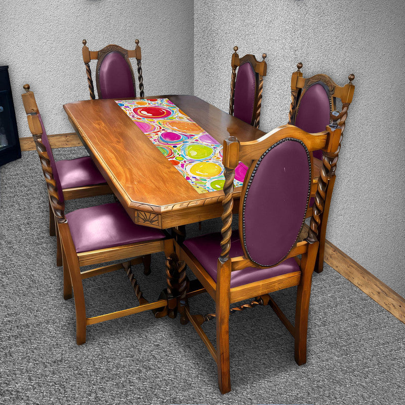 Colour Bubbles 160cm Table Runner
