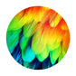 Colour Fluffy Feathers Round Tablecloth