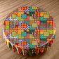 Colour Blocks Round Tablecloth